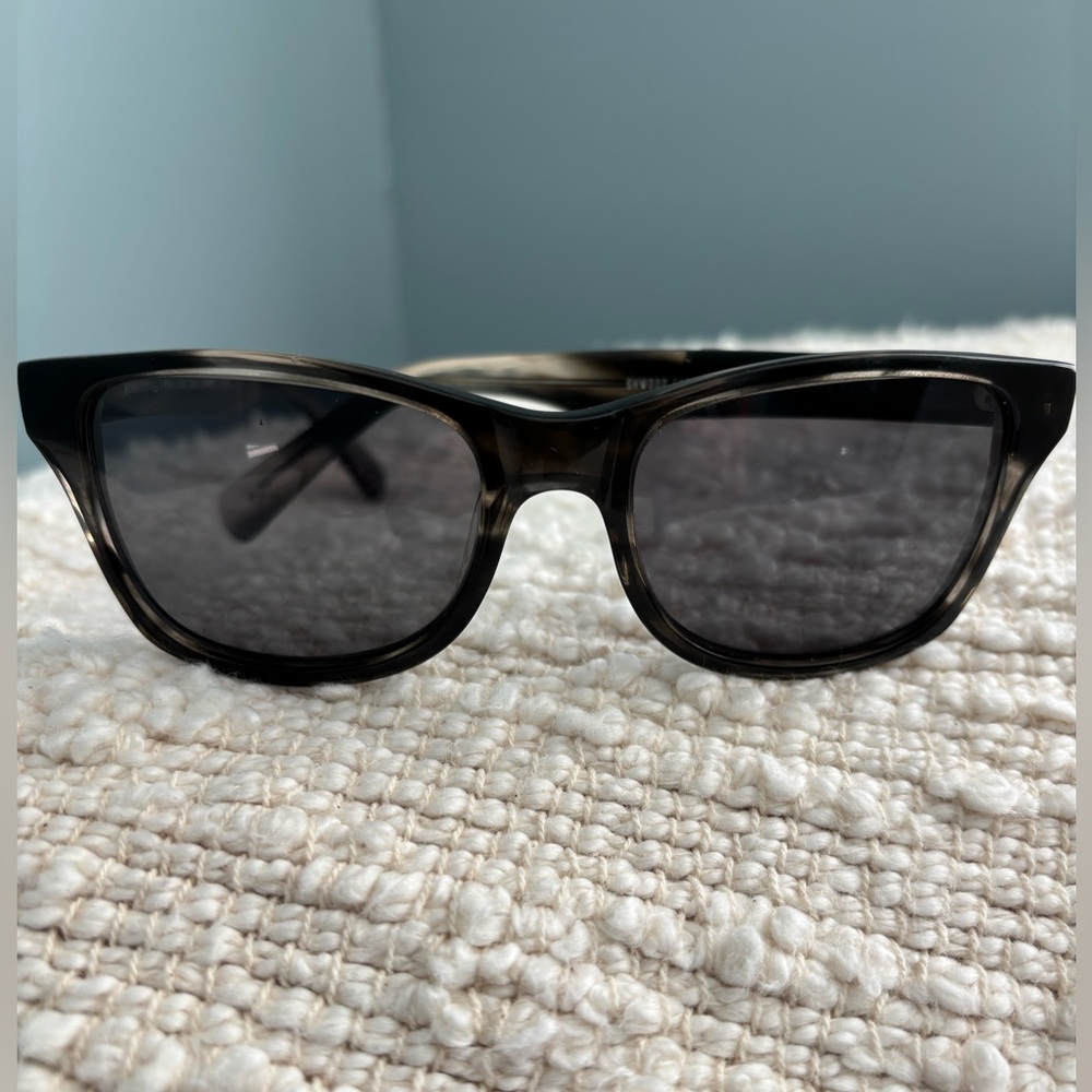 Shwood Camby gray Tortoise Acetate with wood inlay Sunglasses like new 54MM Lens